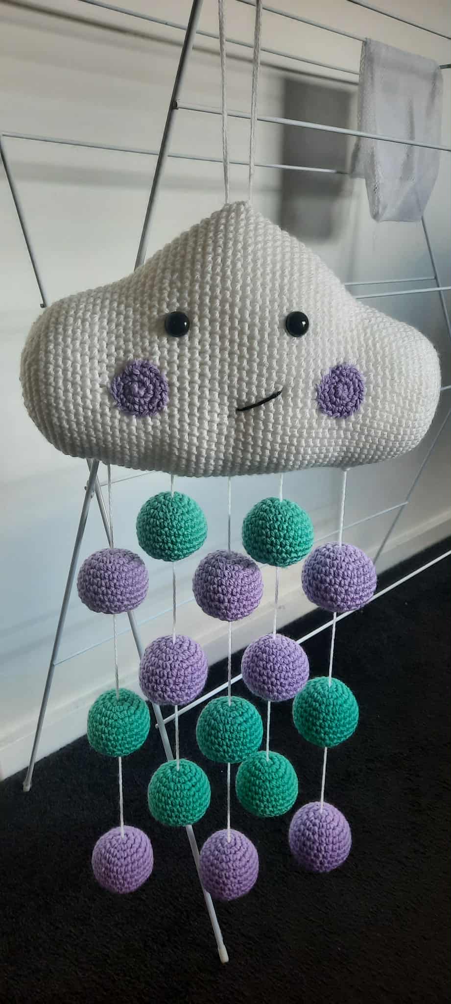 Free Cloud Baby Mobile Crochet Amigurumi Pattern